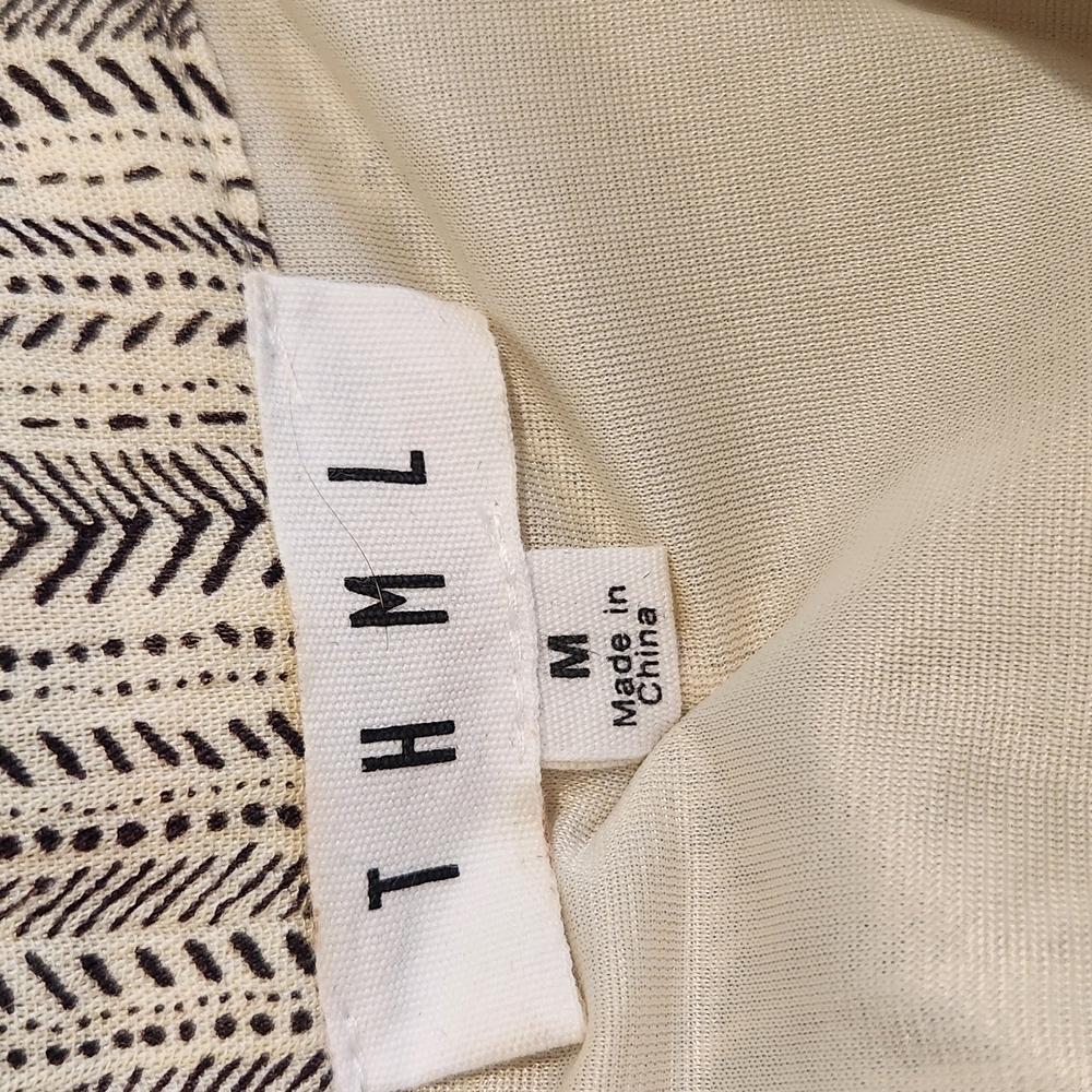 Striped Patterned Scarf with Tassels - Picture 2 of 3